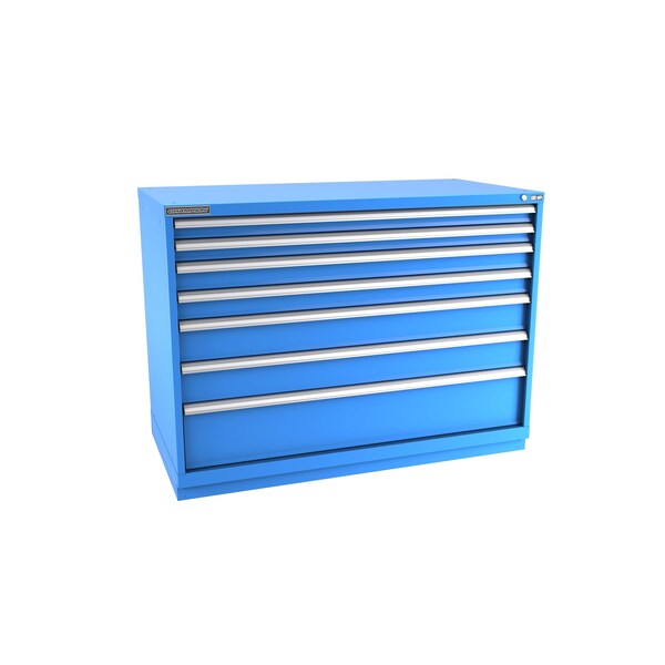 Champion Tool Storage Modular Drawer Cabinet, 7 Drawer, Blue, Steel, 56-1/2 in W x 28-1/2 in D x 41-3/4 in H D18000701ILCFTB-BB - main